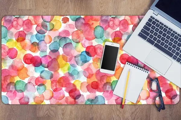 Sous-main bureau Bulles colorées