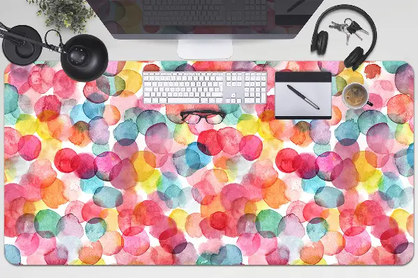 Sous-main bureau Bulles colorées