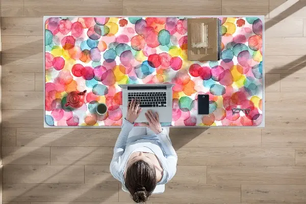 Sous-main bureau Bulles colorées