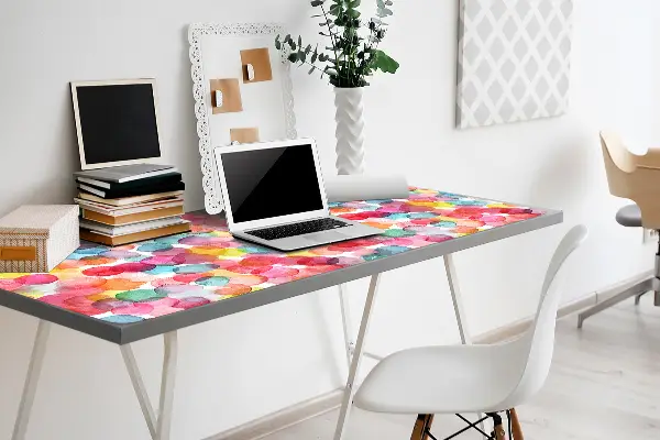 Sous-main bureau Bulles colorées