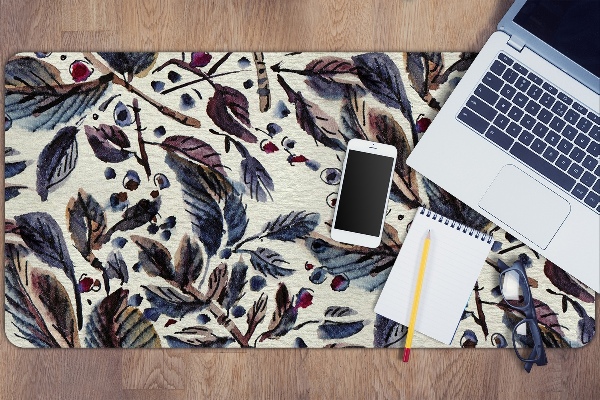 Sous-main bureau Feuilles vintage