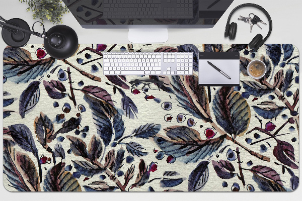 Sous-main bureau Feuilles vintage