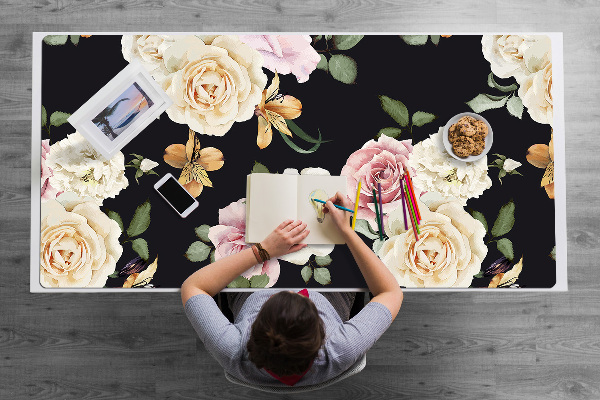 Tapis de bureau Roses vintage