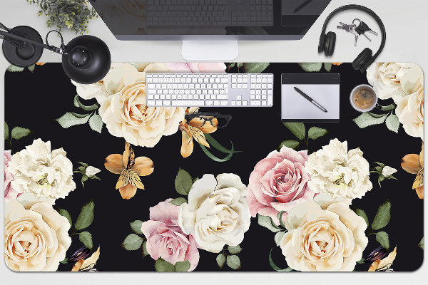 Tapis de bureau Roses vintage