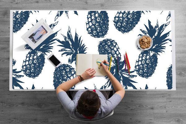 Sous main de bureau Ananas gris