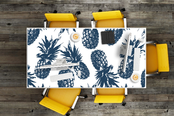 Sous main de bureau Ananas gris