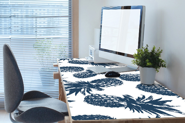 Sous main de bureau Ananas gris