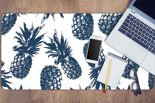 Sous main de bureau Ananas gris