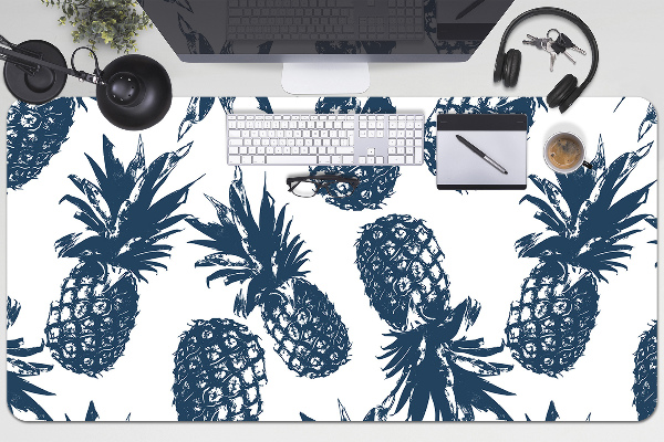 Sous main de bureau Ananas gris
