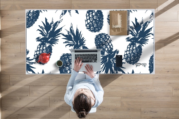 Sous main de bureau Ananas gris