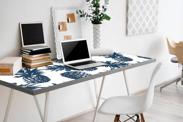 Sous main de bureau Ananas gris
