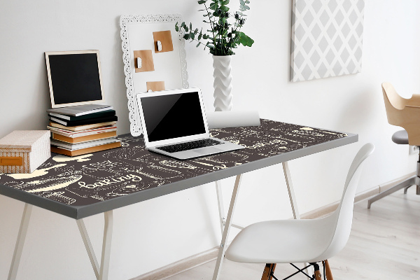 Sous-main bureau Outils de cuisine