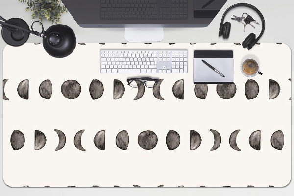 Sous main de bureau lune
