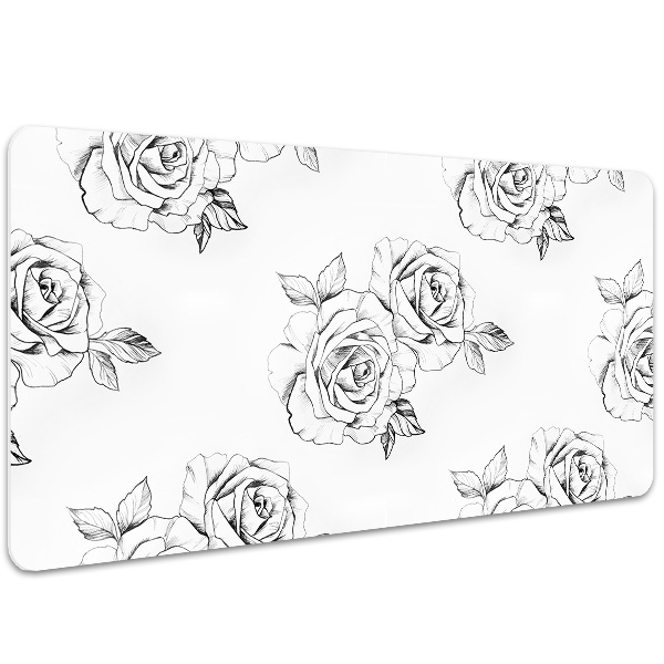 Sous main de bureau Des roses