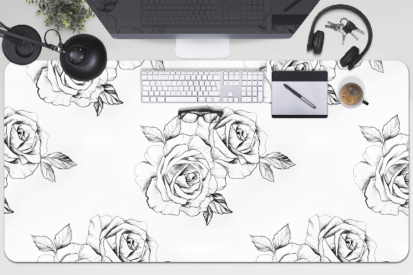 Sous main de bureau Des roses