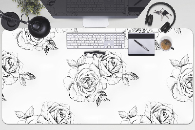 Sous main de bureau Des roses