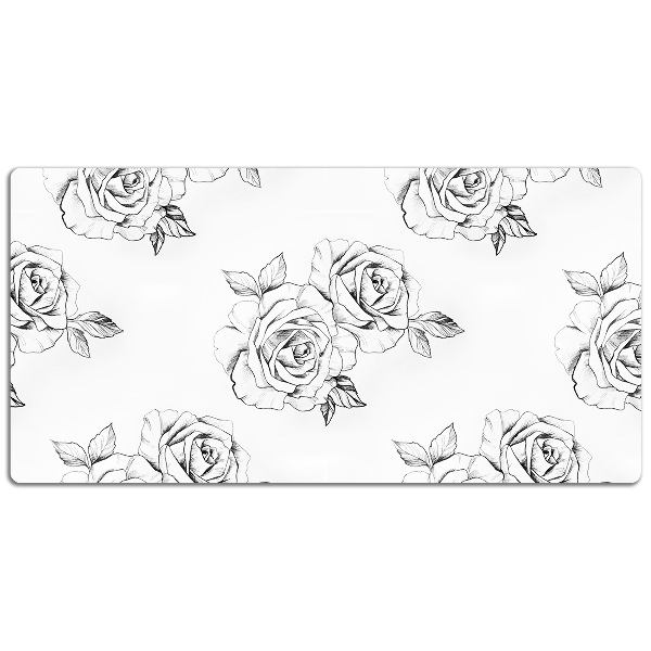 Sous main de bureau Des roses