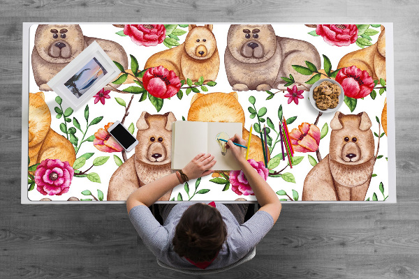 Sous main de bureau Chow chow chiens