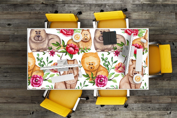 Sous main de bureau Chow chow chiens