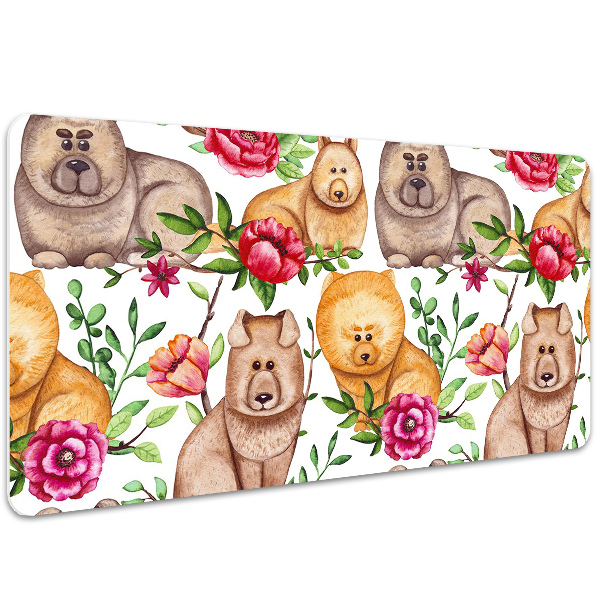 Sous main de bureau Chow chow chiens