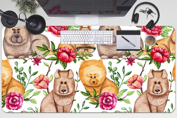 Sous main de bureau Chow chow chiens