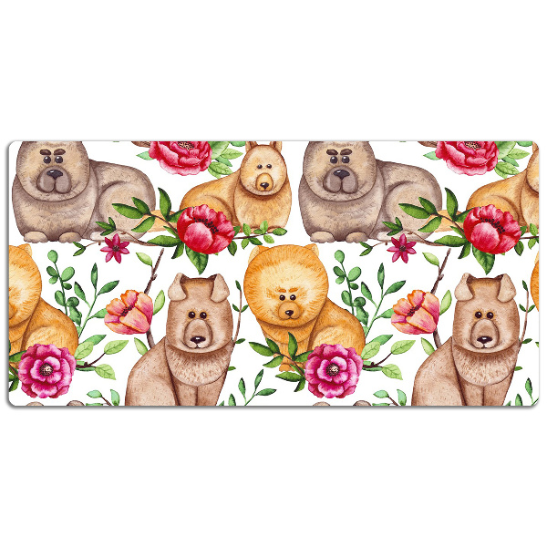 Sous main de bureau Chow chow chiens