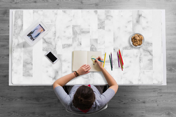 Sous main de bureau Marbre