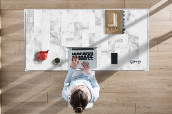 Sous main de bureau Marbre