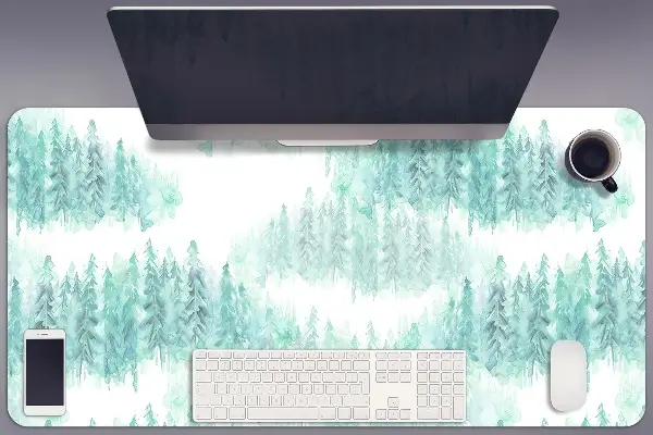 Tapis de bureau Forêt peinte