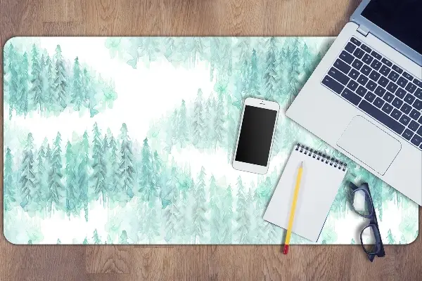 Tapis de bureau Forêt peinte
