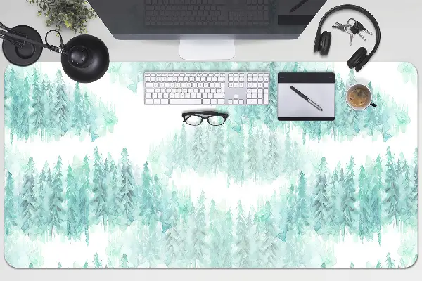 Tapis de bureau Forêt peinte