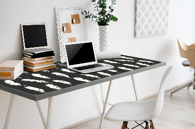 Sous main de bureau Plumes blanches