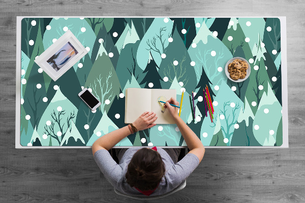 Sous main de bureau Montagnes glacières