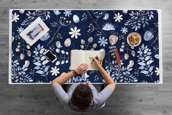Sous-main bureau Feuilles scandinaves