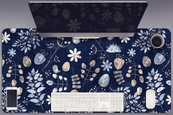 Sous-main bureau Feuilles scandinaves