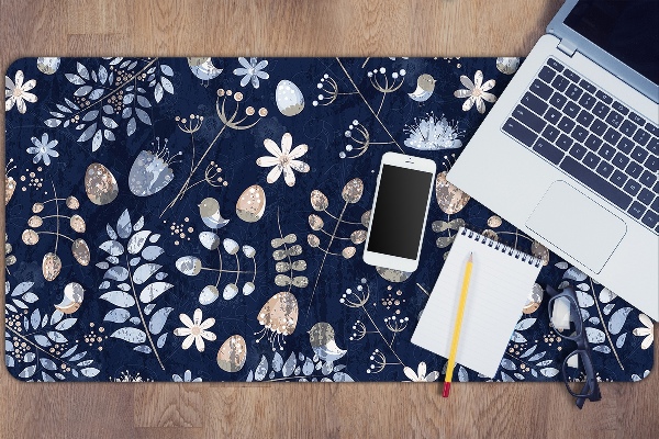 Sous-main bureau Feuilles scandinaves