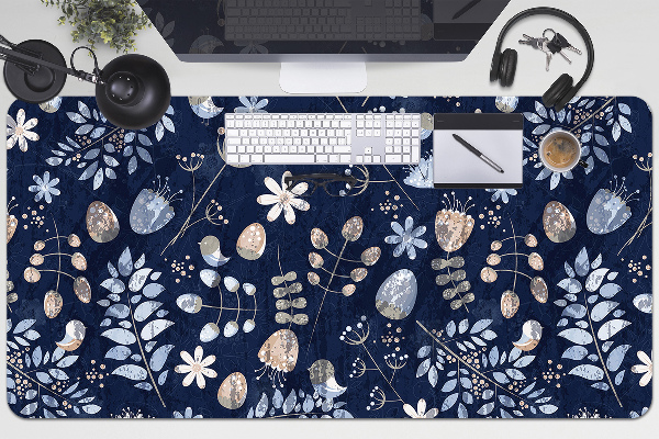 Sous-main bureau Feuilles scandinaves
