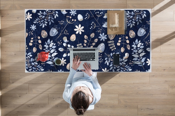 Sous-main bureau Feuilles scandinaves