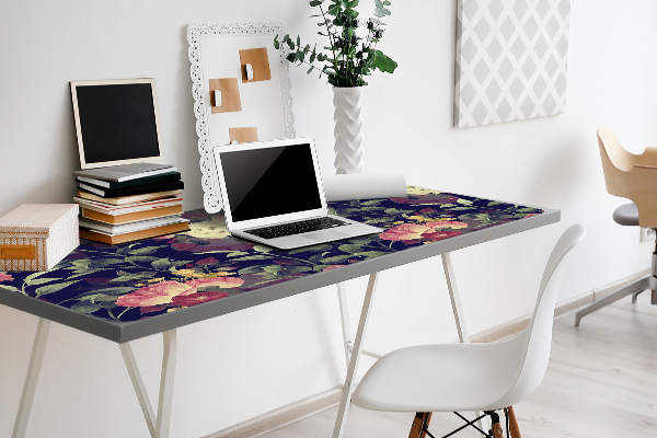 Sous-main bureau Fleurs vintage