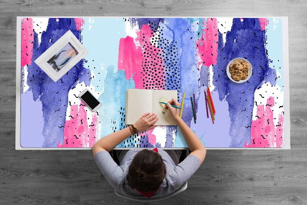 Sous-main bureau Aquarelle d'abstraction