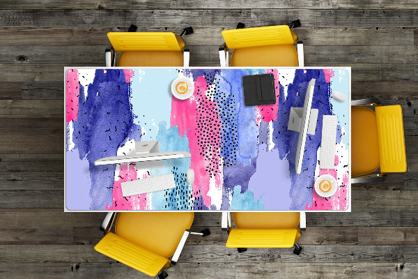 Sous-main bureau Aquarelle d'abstraction