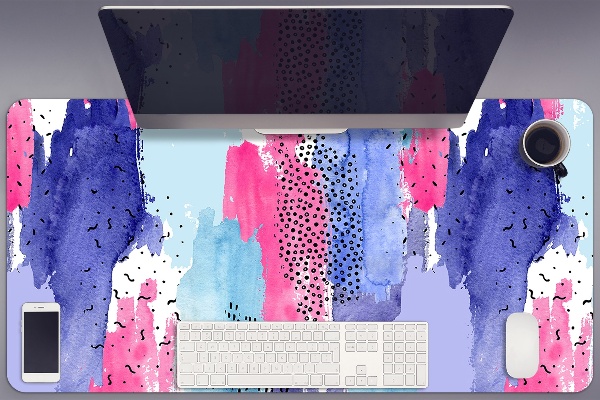 Sous-main bureau Aquarelle d'abstraction