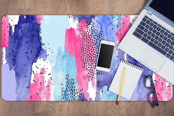 Sous-main bureau Aquarelle d'abstraction