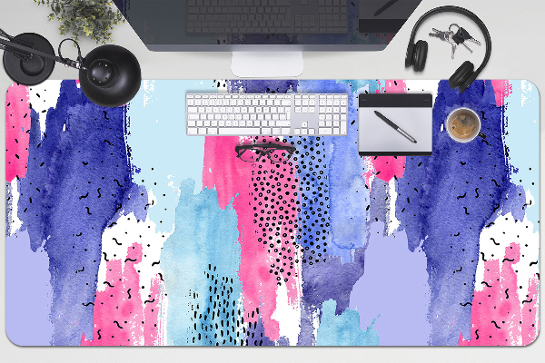 Sous-main bureau Aquarelle d'abstraction