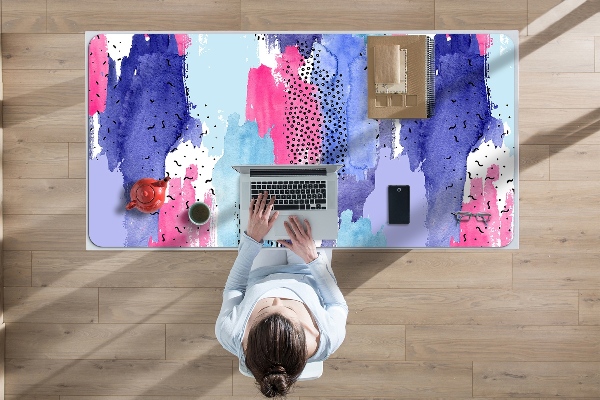 Sous-main bureau Aquarelle d'abstraction