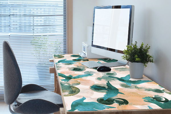 Sous-main bureau Oiseaux aquarelles