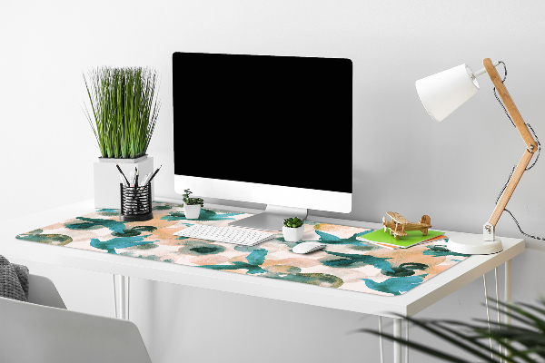 Sous-main bureau Oiseaux aquarelles