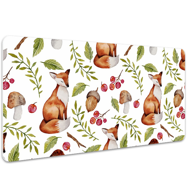 Sous-main bureau Fruits Fox et Forêt