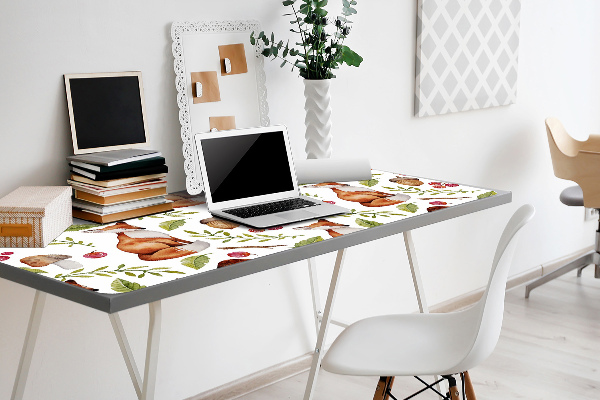 Sous-main bureau Fruits Fox et Forêt