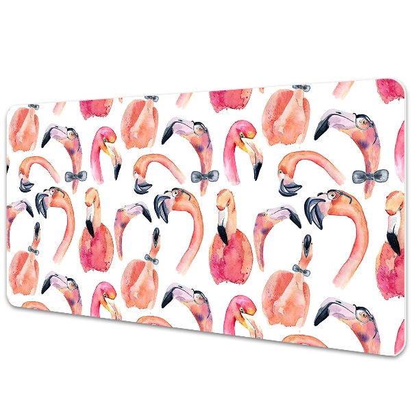 Sous-main bureau Flamingos fous